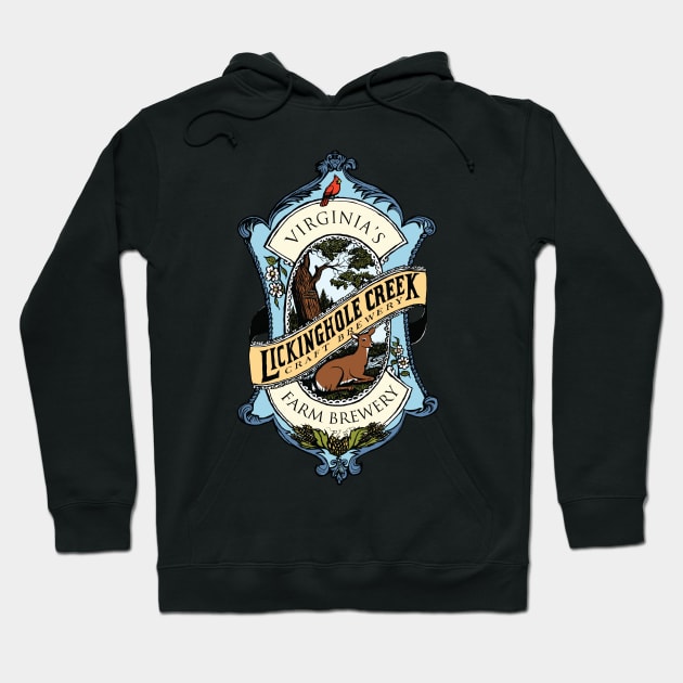 LCCB Seal Hoodie by Lickinghole Creek Craft Brewery